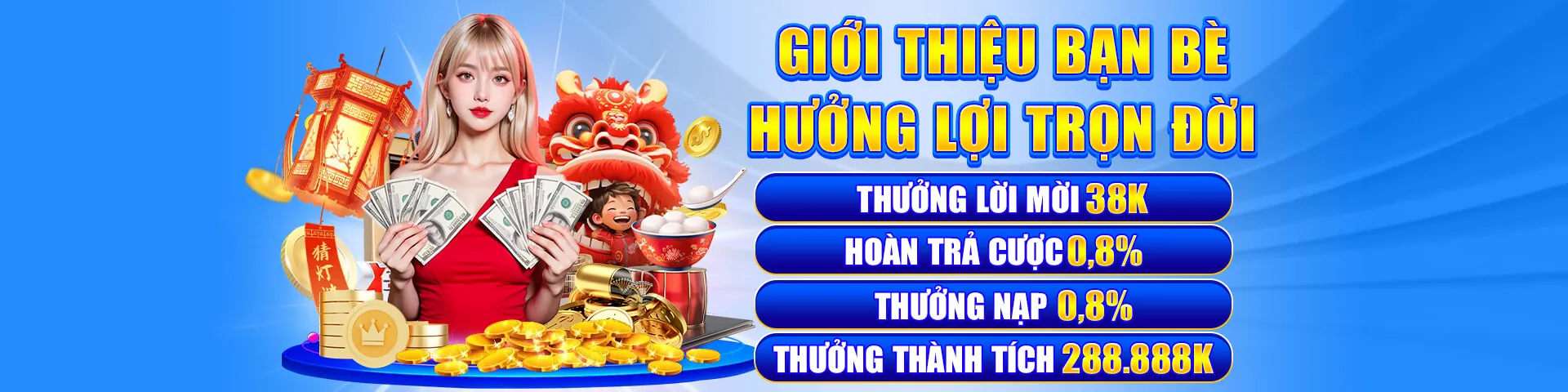 Hoàn trả cao, thưởng lớn